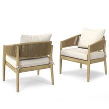 Load image into Gallery viewer, Bayshore - Outdoor Conversation Chair (Set of 2) - Natural