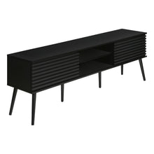 Load image into Gallery viewer, TV Stand, Media Entertainment Center, Storage Cabinet, Console, Storage Shelves, Bedroom, Living Room, Contemporary, Modern - Black