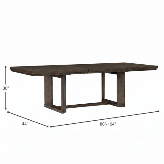 Trestle Dining Table With Leaf