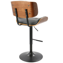 Load image into Gallery viewer, Lombardi - Mid Century Modern Adjustable Barstool With Swivel With Straight T Footrest (Set of 3)