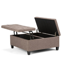 Load image into Gallery viewer, Harrison - Upholstered Coffee Table Storage Ottoman