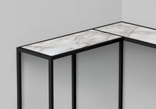Load image into Gallery viewer, Corner Accent Console Table For Entryway, Unique L-Shaped Design