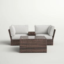 Load image into Gallery viewer, Comfortable Modern Patio Rattan Sectional Set With Cushions