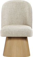 Load image into Gallery viewer, Marlowe - Linen Textured Fabric Upholstered Swivel Dining Side Chair - Stained Natural
