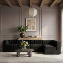 Load image into Gallery viewer, Rummi - Velvet Performance Fabric Upholstered 5 Piece Modular Sectional, L-Shaped (Right)