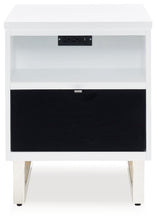 Load image into Gallery viewer, Gardoni - Chair Side End Table - White / Black
