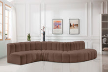 Load image into Gallery viewer, Arc - Faux Leather 6 Piece Curved Modular Sofa