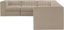 Load image into Gallery viewer, Rummi - Velvet Performance Fabric Upholstered 6 Piece Modular Sectional (With 3 Corner Chairs)
