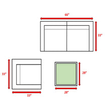 Load image into Gallery viewer, Outdoor Wicker Conversation Set With Cushions, All Weather