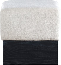 Load image into Gallery viewer, Havre - Ottoman / Stool With Black Base