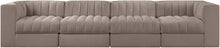 Load image into Gallery viewer, Rummi - Velvet Performance Fabric Upholstered 4 Piece Modular Sofa
