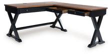 Load image into Gallery viewer, Wildenauer - Home Office Desk And Return - Brown / Black