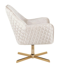 Load image into Gallery viewer, Diana - Contemporary Lounge Chair - Gold / Cream