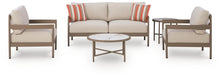Load image into Gallery viewer, Bluff Trail - Loveseat, Lounge Chairs, Tables Set (Set of 5) - Beige