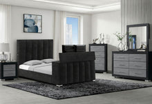 Load image into Gallery viewer, Serenity - 5 Piece King Bedroom Set - Black / Dark Gray