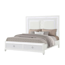 Load image into Gallery viewer, Abigale - Bed & LED Lighting And 2 Drawer Storage Footboard