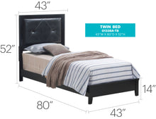 Load image into Gallery viewer, Padded Headboard Bed