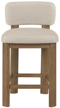 Load image into Gallery viewer, Paloma - Faux Leather Upholstered Counter Stool (Set of 2) - Brown Frame