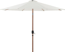 Load image into Gallery viewer, Fiji - Aluminum Patio Umbrella With Round White And Teak Base