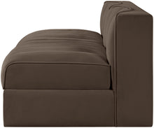 Load image into Gallery viewer, Rummi - Velvet Performance Fabric Upholstered 2 Piece Modular Armless Loveseat