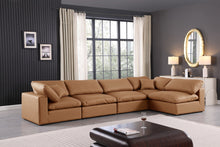 Load image into Gallery viewer, Comfy - 5 Piece Faux Leather Modular Sectional