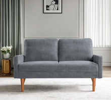 Load image into Gallery viewer, Loveseat Sofa, European Style With Sleek Design, Modern & Vintage Flair, Upholstered 2 Seater Couch