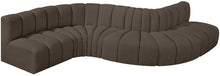 Load image into Gallery viewer, Arc - Boucle Fabric 6 Piece Curved Modular Sofa