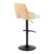 Load image into Gallery viewer, Stella - Contemporary Adjustable Barstool Stool With Swivel And Rounded T Footrest (Set of 2)