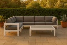 Load image into Gallery viewer, Nizuc - Outdoor Patio 7 Piece Modular Sectional With White Frame