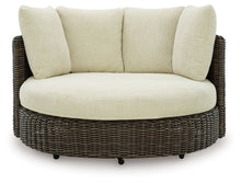 Load image into Gallery viewer, Kimora - Swivel Lounge Chair With Cushion - Beige / Dark Brown