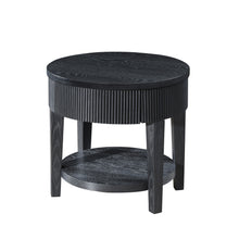 Load image into Gallery viewer, Tate - Round One Drawer End Table - Black