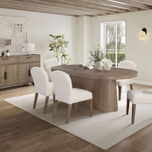 Load image into Gallery viewer, Trilogy - Oval Pedestal Dining Table - Cocoa