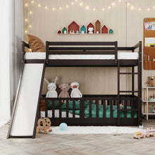 Load image into Gallery viewer, Bunk Bed With Convertible Ladder And Slide