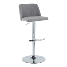 Load image into Gallery viewer, Toriano - Contemporary Adjustable Barstool With Swivel & Rounded T Footrest (Set of 2)
