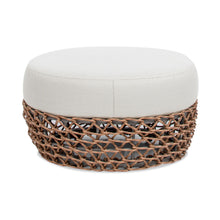 Load image into Gallery viewer, Willow - Round Upholstered Patio Ottoman