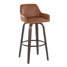 Load image into Gallery viewer, Daniella - Contemporary Fixed Height, Barstool With Swivel With Round Footrest (Set of 2)