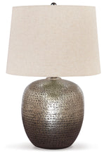 Load image into Gallery viewer, Magalie - Metal Table Lamp - Antique Silver Finish