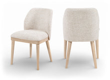 Load image into Gallery viewer, Valeo - Linen Textured Fabric Upholstered Dining Chair (Set of 2) - Painted Natural Base