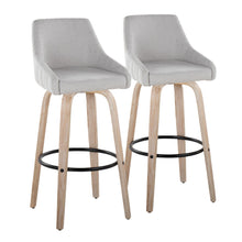 Load image into Gallery viewer, Hannah - Transitional Fixed Height Barstool With Swivel With Round Footrest (Set of 2)