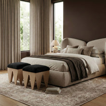 Load image into Gallery viewer, Altair - Fabric Bench - Light Brown Base
