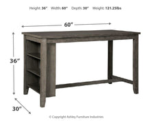 Load image into Gallery viewer, Caitbrook - Rectangular Dining Room Counter Table - Gray