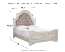 Load image into Gallery viewer, Realyn - Upholstered Panel Bed