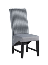 Load image into Gallery viewer, Kini - Corduroy Side Chair (Set of 2) - Black / Gray