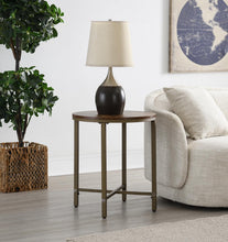 Load image into Gallery viewer, T330 - Round Coffee Table & 2 End Tables - Dark Brown