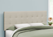 Load image into Gallery viewer, Queen Size, Bed Headboard Only, Upholstered Transitional - Beige