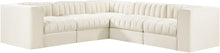 Load image into Gallery viewer, Rummi - Symmetrical Velvet Performance Fabric Upholstered 5 Piece Modular Sectional