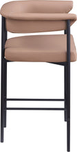 Load image into Gallery viewer, Malin - Faux Leather Counter Stool (Set of 2) - Tan