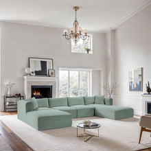 Load image into Gallery viewer, Shaggy - 6 Piece Modular Sectional With 2 Ottomans