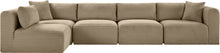 Load image into Gallery viewer, Shaggy - Fabric 5 Piece Modular Sectional