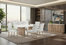 Load image into Gallery viewer, D2504 - 9 Piece Dining Room Set (Dining Table And 8 Dining Chairs) - Light Gray / White